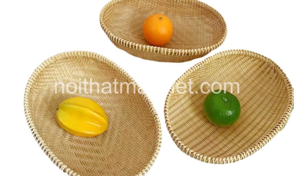 Khay Đựng Đồ Mây Tre KDMT0013